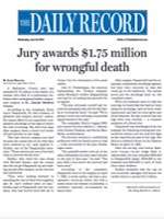 “Verdict Awards $2.8 Million In Suit Against Doctor, Hospital,” The Sun